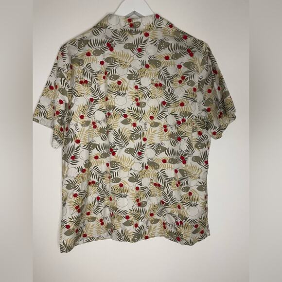 Vintage Valerie Stevens button down top cherry design SZ L 100% cotton - Picture 6 of 7